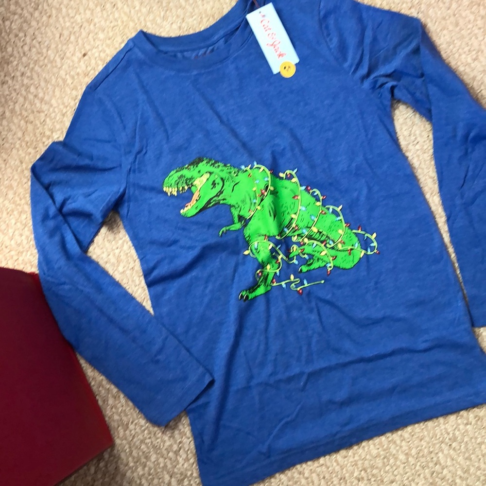 Xmas t-Rex dinosaur tee